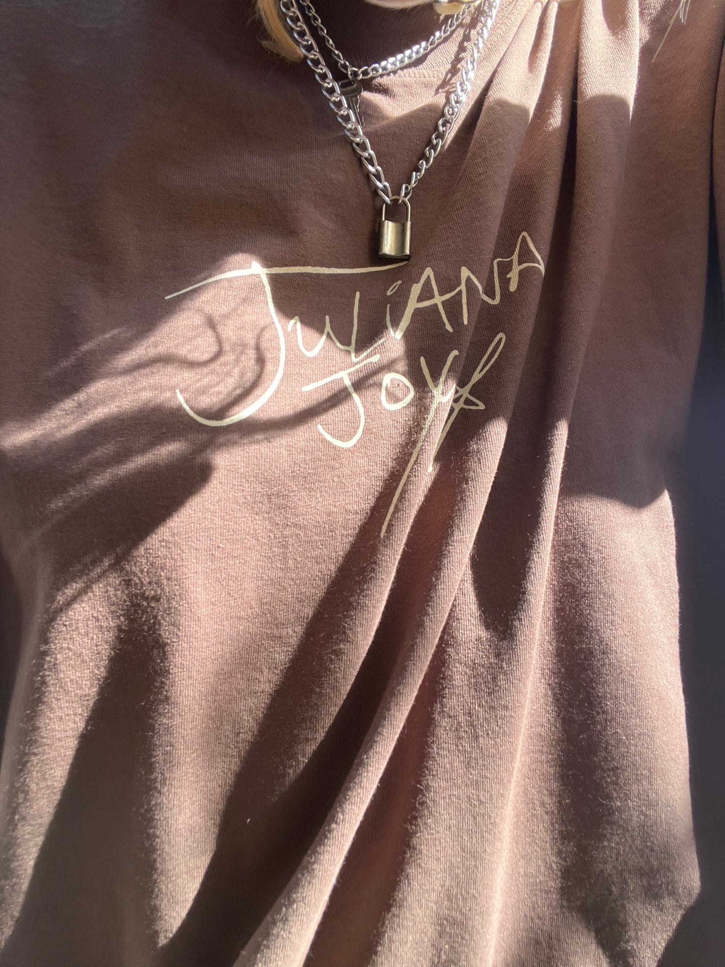 brown julianna joy tee