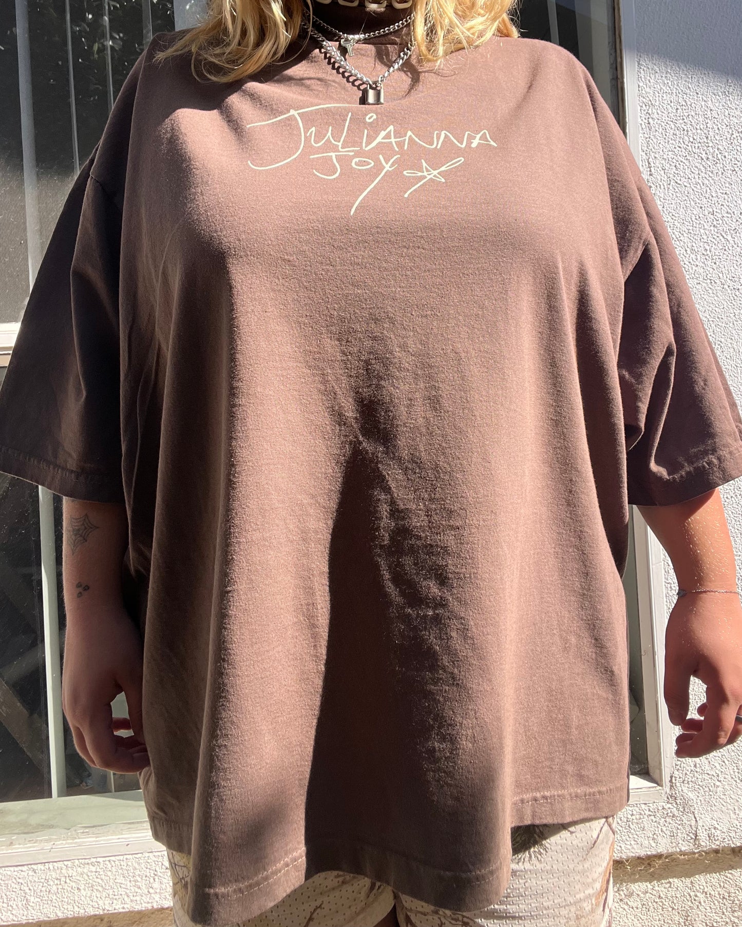brown julianna joy tee