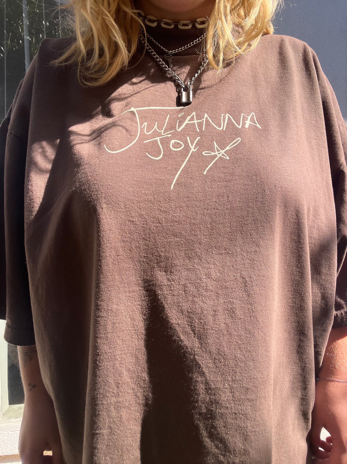 brown julianna joy tee