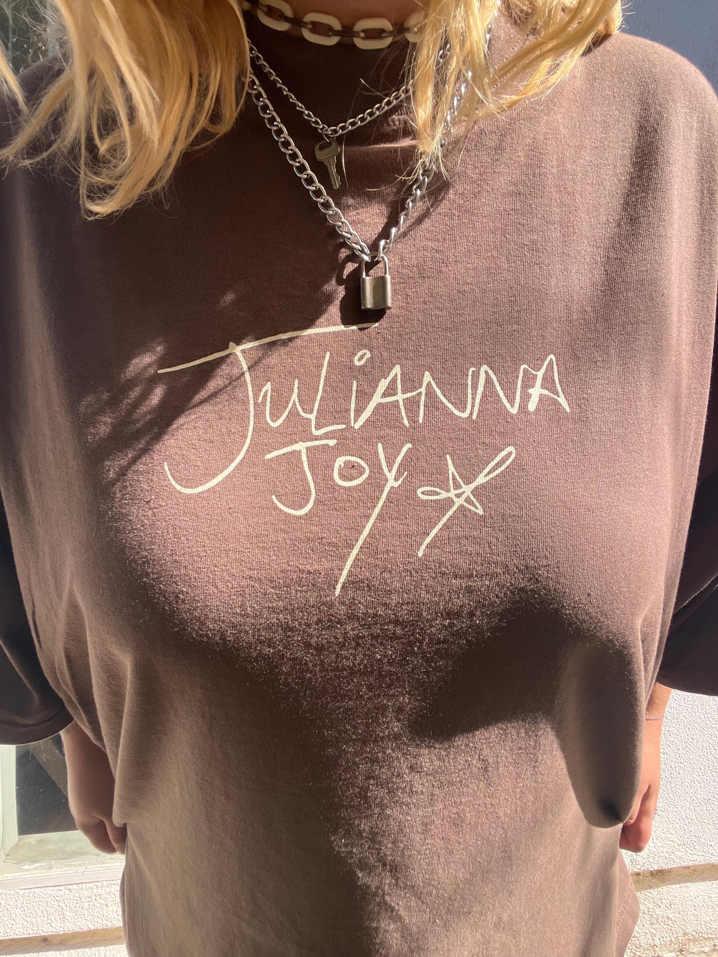 brown julianna joy tee