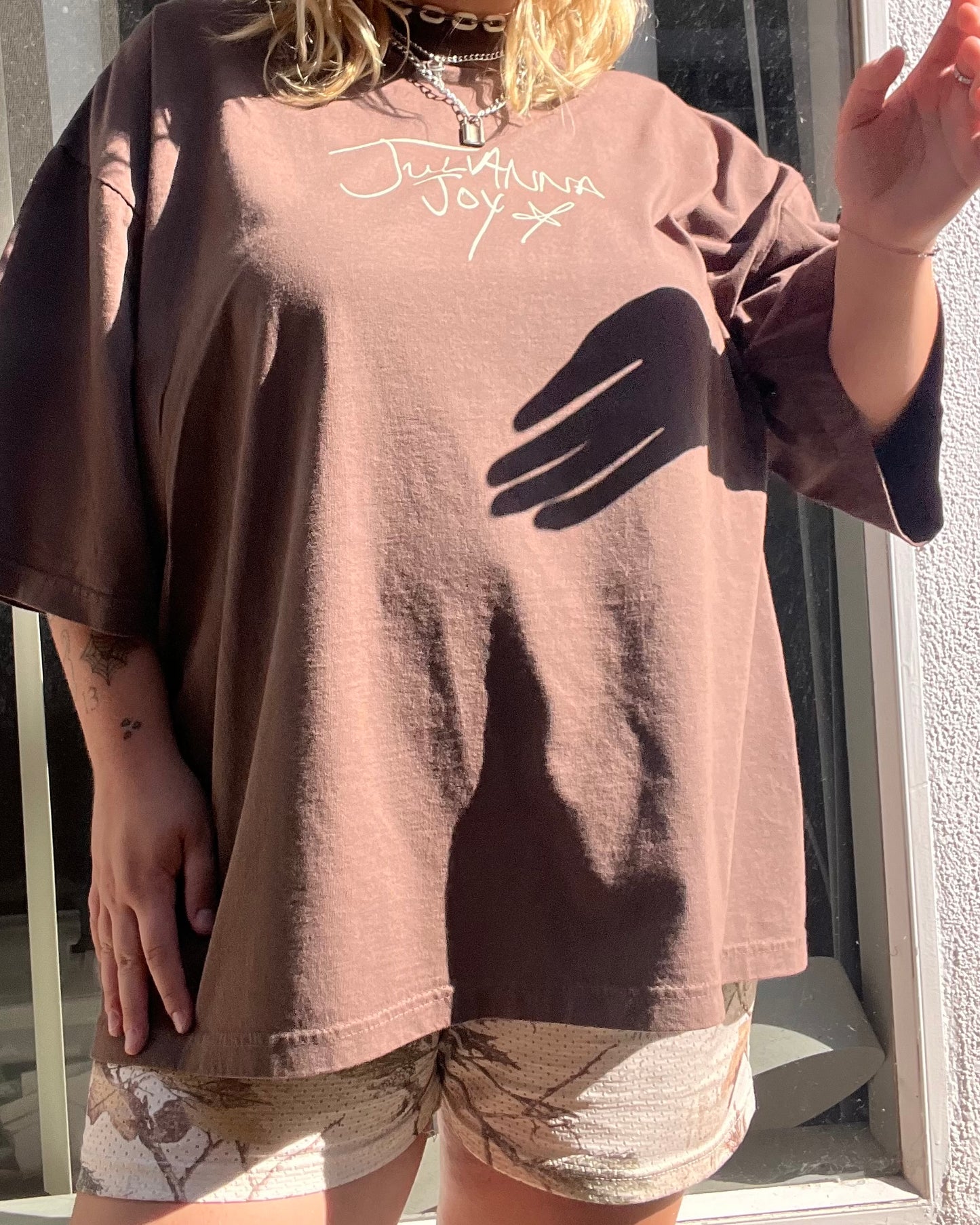 brown julianna joy tee