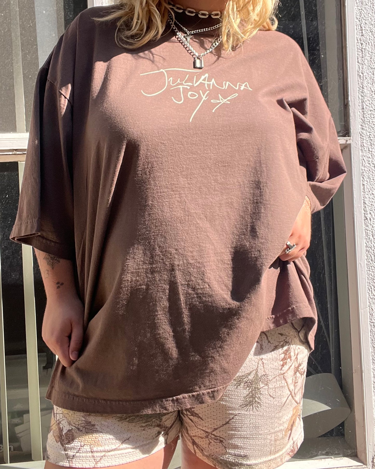 brown julianna joy tee