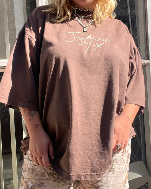 brown julianna joy tee