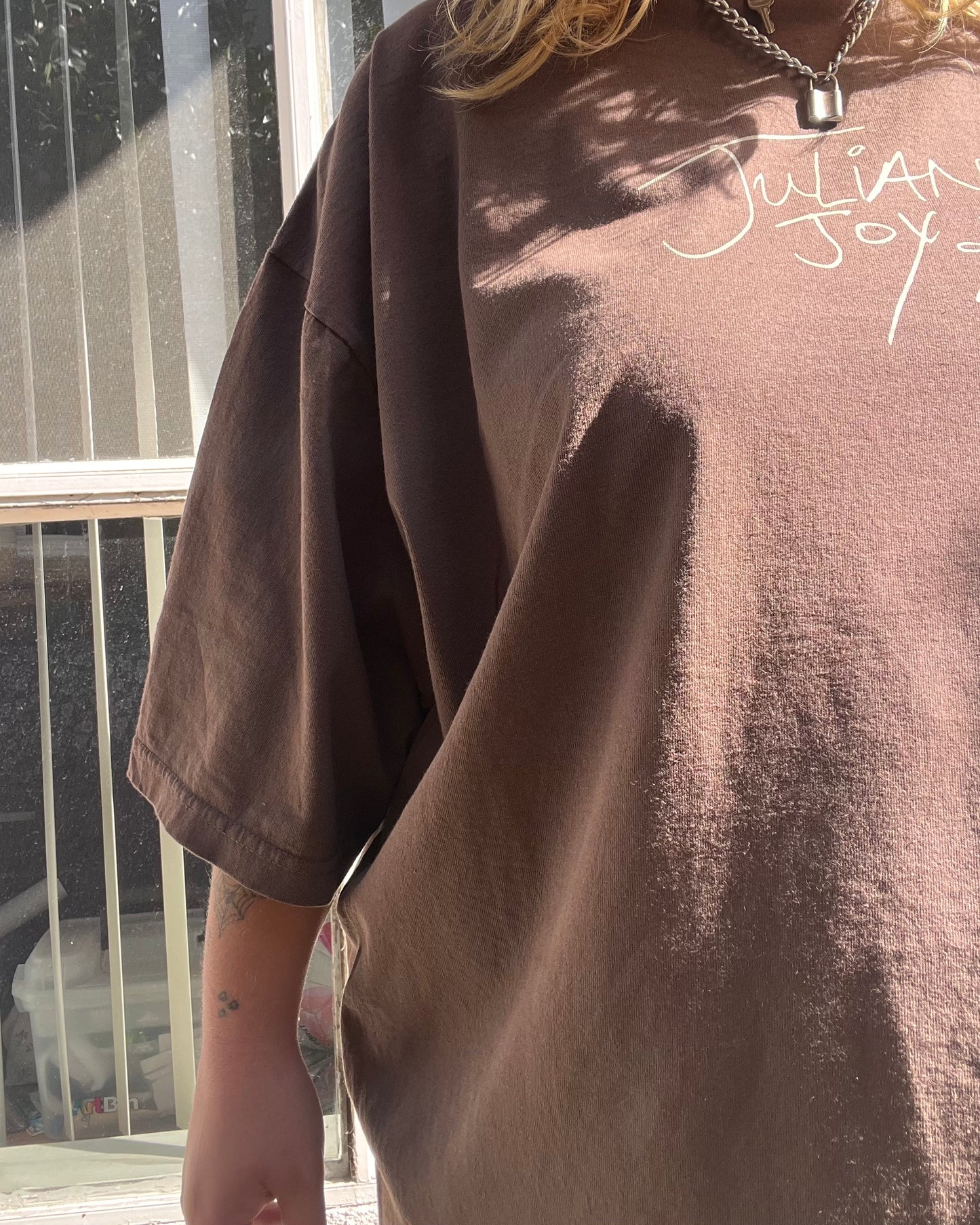 brown julianna joy tee