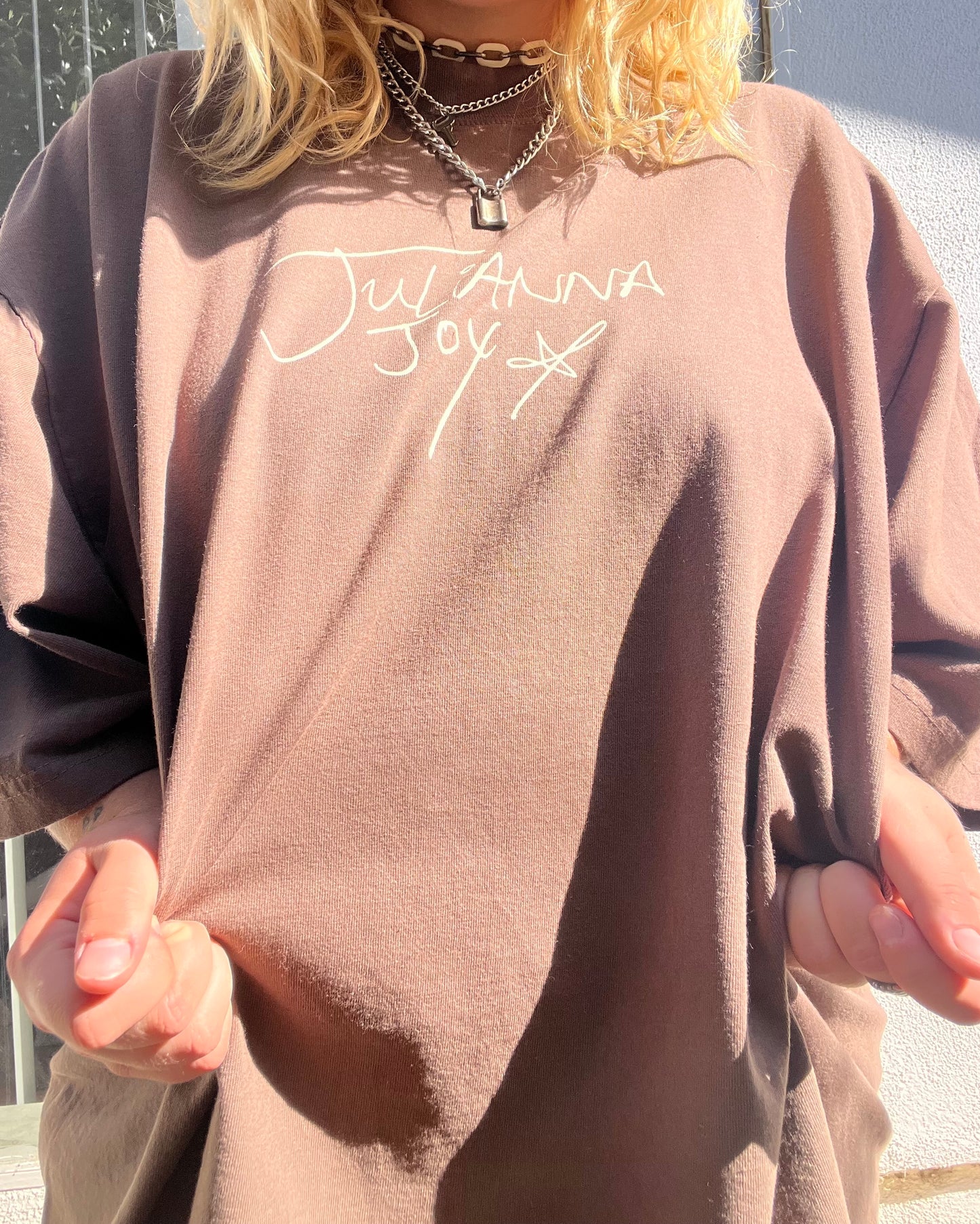brown julianna joy tee