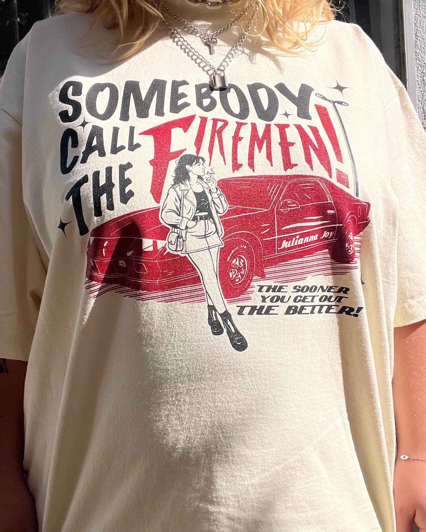 cream 'somebody call the firemen!' album tee