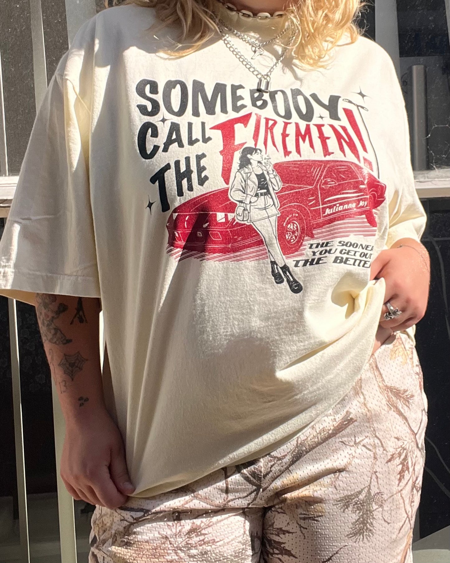 cream 'somebody call the firemen!' album tee