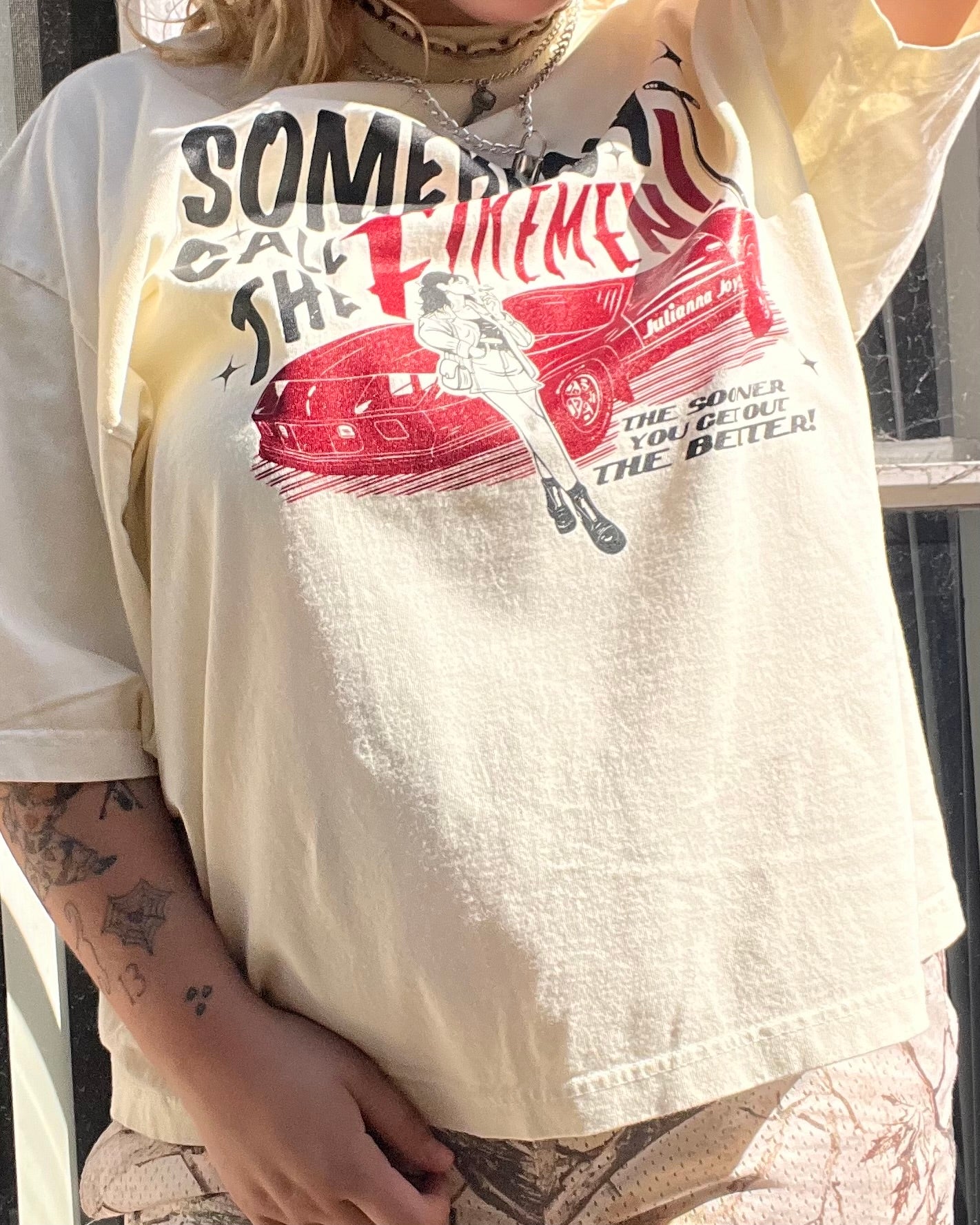 cream 'somebody call the firemen!' album tee